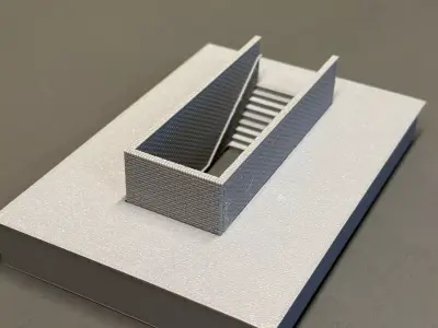Model Railway Station Platform Brick Subway Steps V1 3D print model