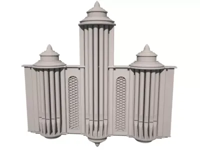 pipe organ 3D model