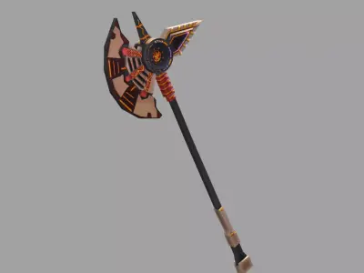 Hammer Low-poly 3D model 50