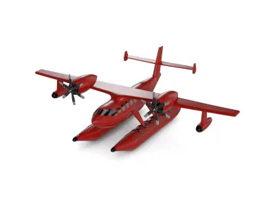 Seaplane 3D model shop