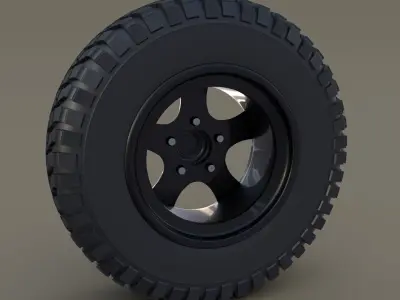 Offroad Alloy Wheel 3D model