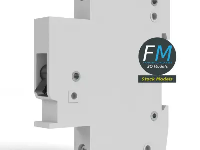 Electrical automatic switch 3D model