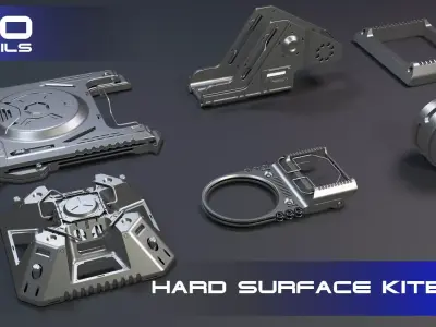 Sci-Fi Hard Surface KITBASH  3D model