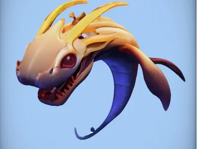 Dragon like creature 3D model