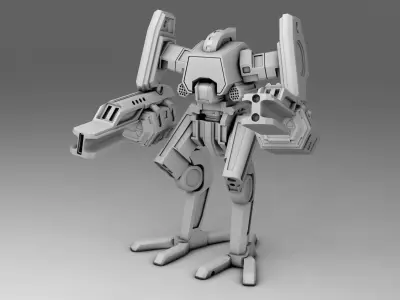 Robot tank 3D Print model 3D print model by doub1e-t1me - 3D Print Ready