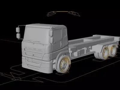 Mitsubishi Fuso Super Great FV51J Cab 3D model