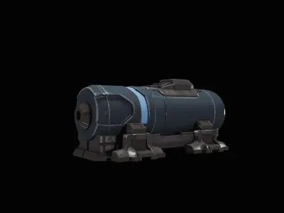 Old Gas Tank Free High-poly 3D model Free 3D model
