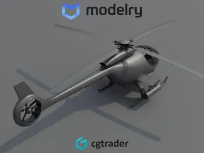 Utility Helicopter 3D model