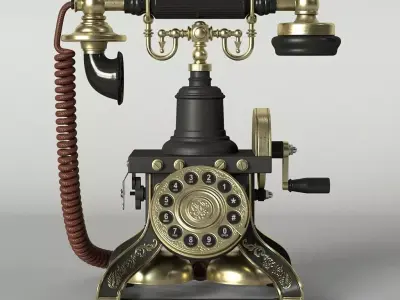 Vintage Telephone 3D model