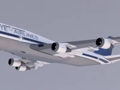 Boeing 747 3D model by mikekw95