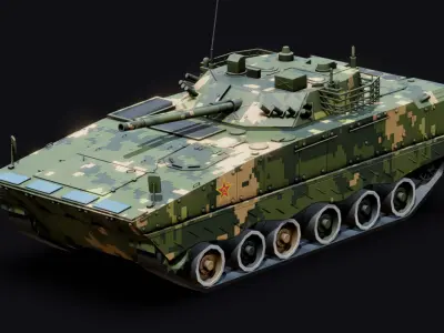 PLA Military Vehicles Collection 3D Model Pack