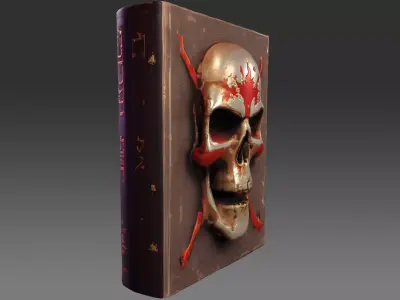 EvilBook Low-poly 3D model
