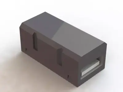 Inserto USB Weidmuller IE BI USB A Insert 3D model