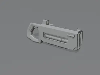 SciFi plasma Gun Low-poly 3D model