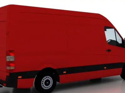 Mercedes Benz Sprinter L2H2 2009 Cargo UK 3D model