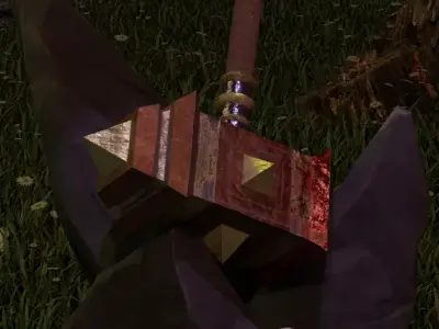 Hammer of Dwarf Free low-poly 3D model