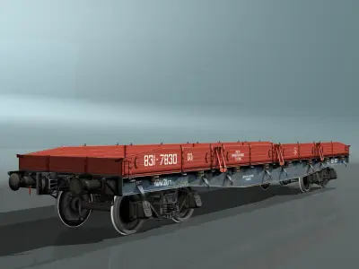 Platform type 13-H453 Low-poly 3D model