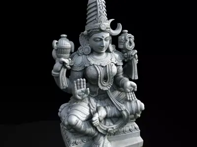 Old Ancient Statue Highpoy 3d Print Model 3D print model