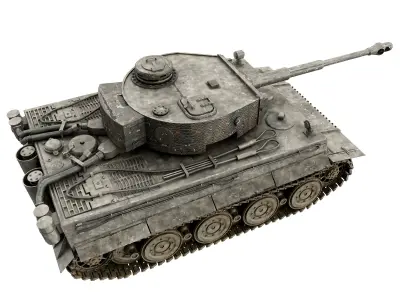military tank Low-poly 3D model from CGTrader - Low-poly