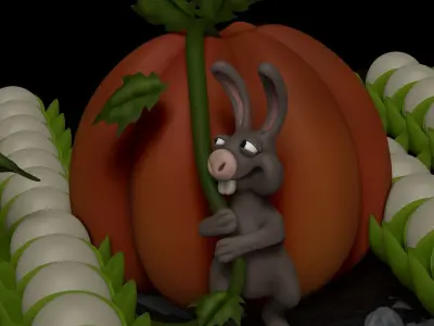 Zbrush Rabbit sculpt 3D model
