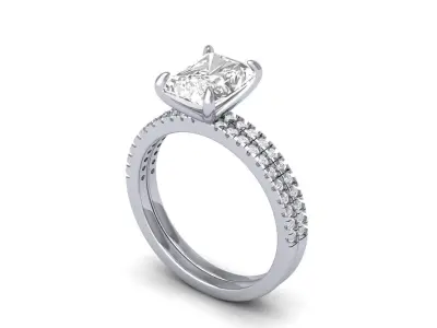 Wedding Ring 3D print model 76