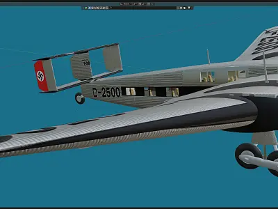 G-38 German airliner Free 3D model