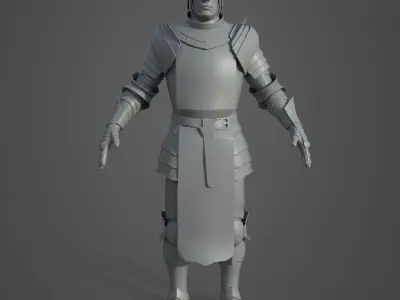Medieval Armor Basemesh 3D model