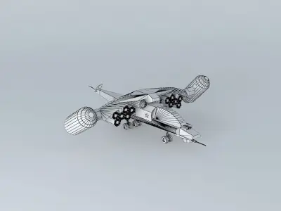 SU23AEC fighter jet 3D model