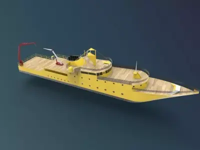 research ship type Y 3D model