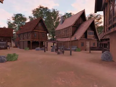 Medieval Village 3D model order