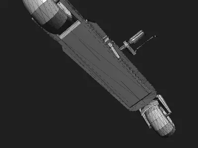 Scooter electric Low-poly 3D model