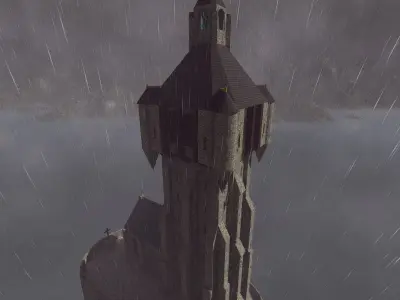 Medieval Castle 3D model 5
