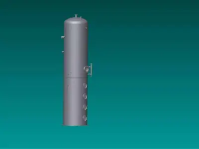 Tank1 gas cylinder Free 3D model