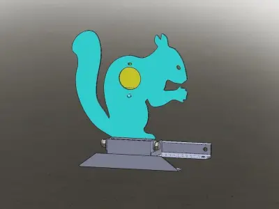Field target - squirrel Free 3D model