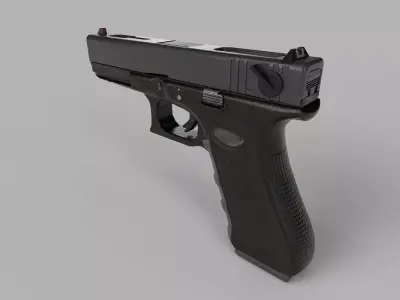 Glock 18C Gun  Low-poly 3D model
