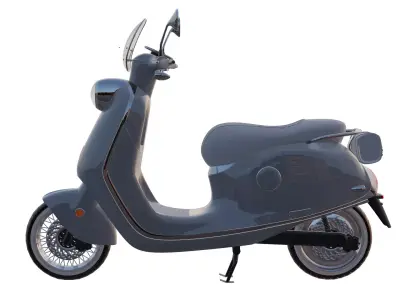 Electric scooter 3D model 5