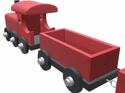 Train toy 3D model buy