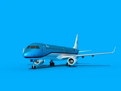 Embraer Emb-190 KLM City Hopper 3 3D model