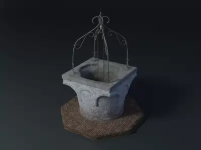 Water well 3D model buy