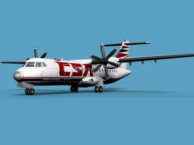 ATR  ATR-42-500 Czech Air 3D model