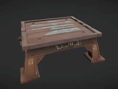 rusty industrial metal platform 3D model purchase