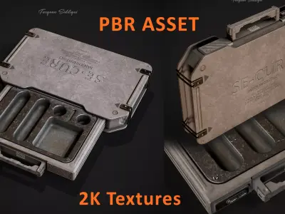 Sci-fi Military Crate Low-poly 3D model