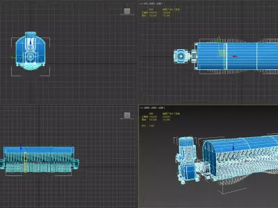 Rotating brush aerator 3D model