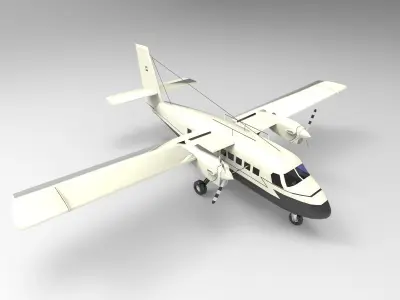 DHC-6 Twin Otter 3D model