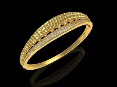 Art Deco Bracelet 21 3D print model