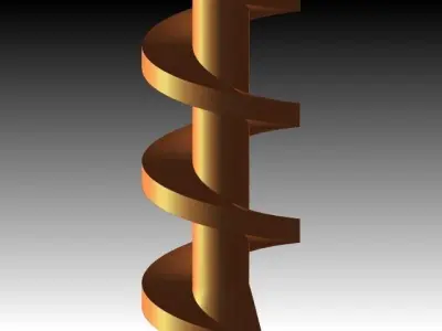 Worm Screw Free 3D model