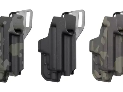 CAPACITOR - OWB Holster for Flux Defense Raider Low-poly 3D model