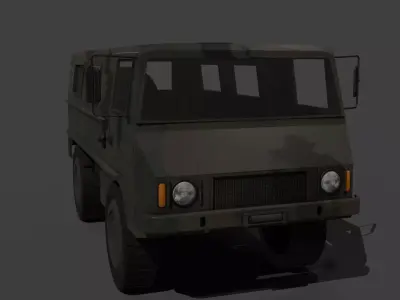 military truck 3D model by holy360 from CGTrader