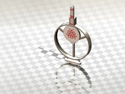 Converter of rotational to linear motion 2 3D model