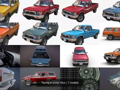 Toyota 4runner hilux 3D Model Pack